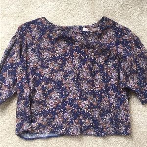 Floral crop top